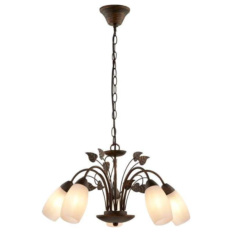 Roestkleurige klassieke hanglamp metaal, Vicara