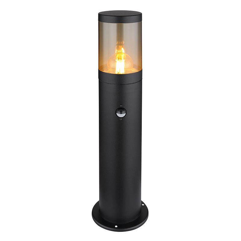 Zwarte moderne buitenlamp rvs, Lambert, IP44