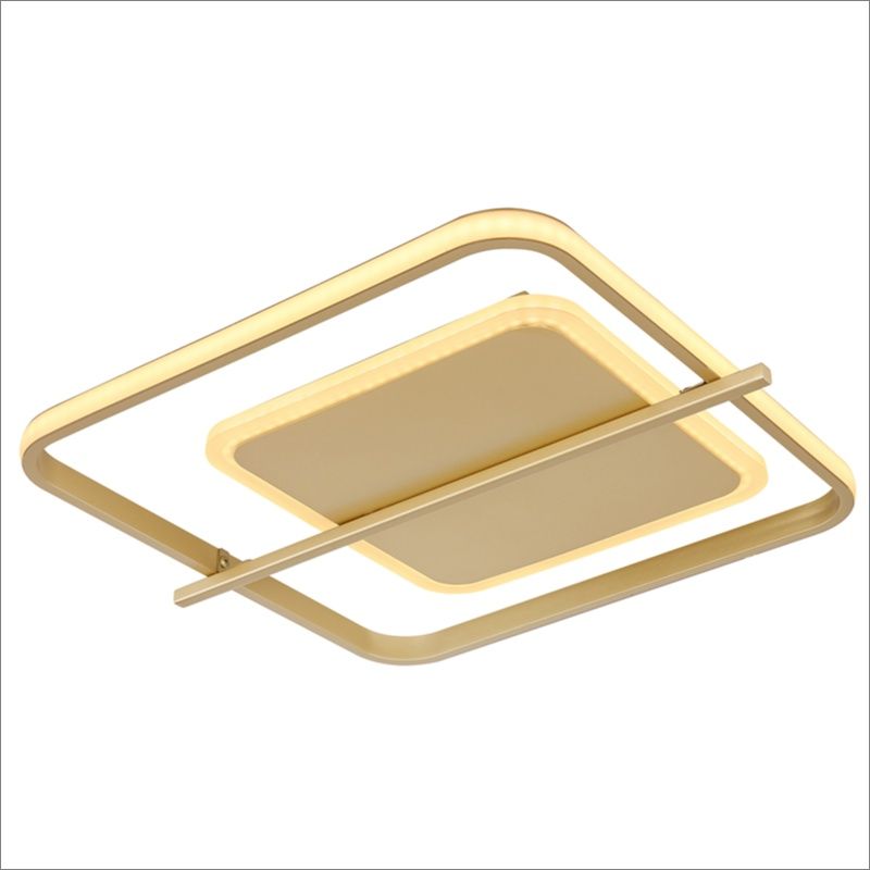 Gouden design plafonnière aluminium, Reinald, 36W, 3000K LED
