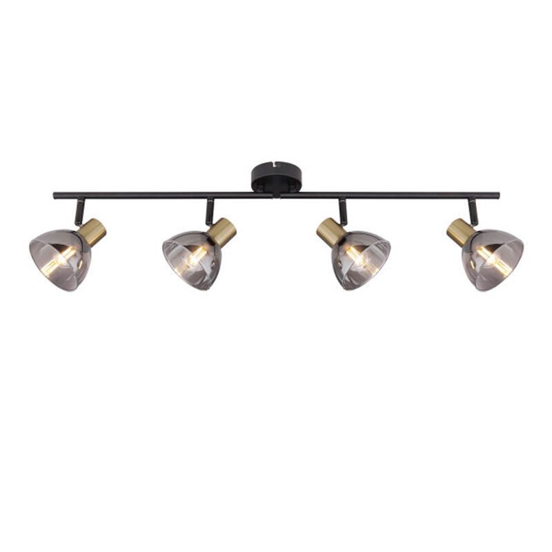 Gouden plafondspot Arthur, glas, modern Gouden plafondspot Arthur, glas, modern