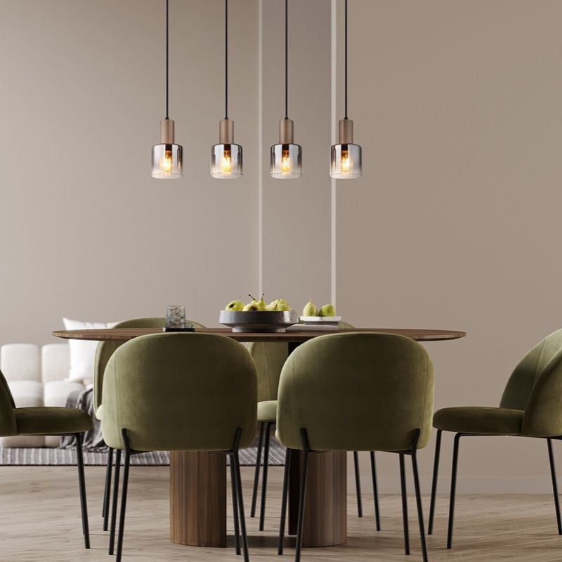 Design hanglamp rookglas, Warren