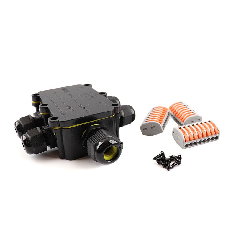 Waterdichte 6-weg kabelkoppeling, met Wago plug binnenin, IP68 Waterdichte 6-weg kabelkoppeling, met Wago plug binnenin, IP68