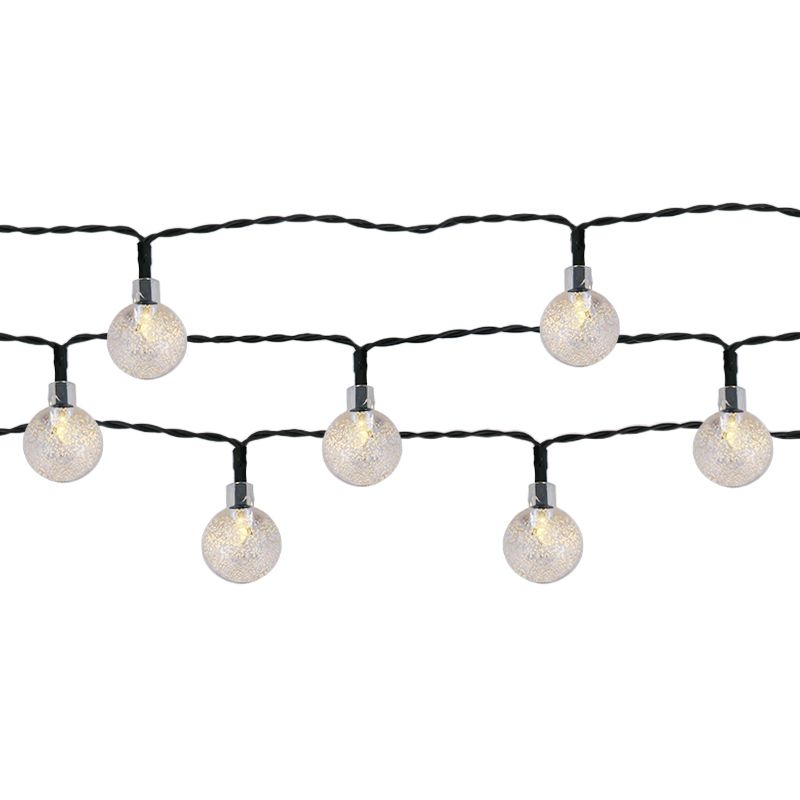 Solar snoer tuinverlichting 30 LED warm wit