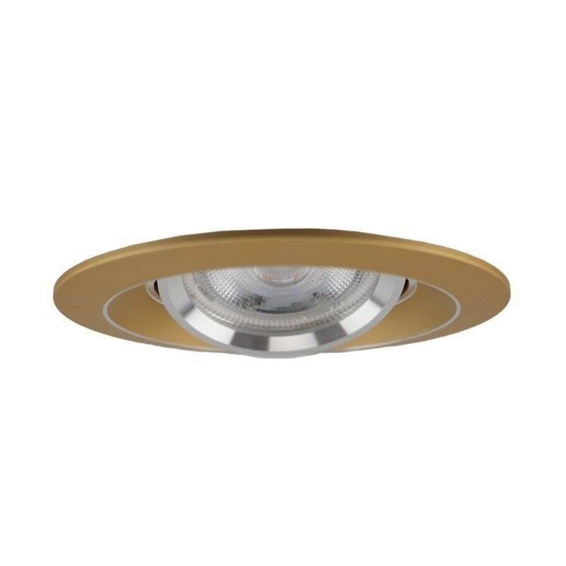 Ronde inbouwspot Tycho, goud