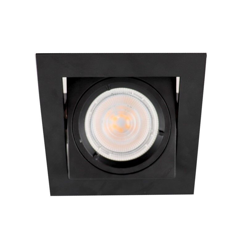 Moderne inbouwspot Filo, zwart