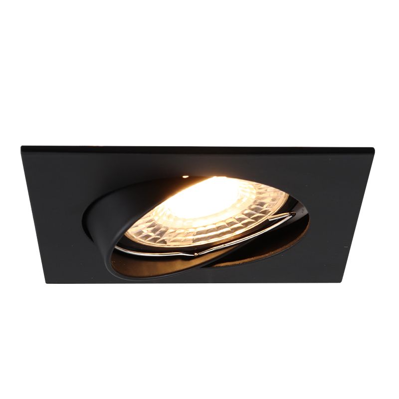 Aluminium inbouwspot zwart, Sabien Aluminium inbouwspot zwart, Sabien