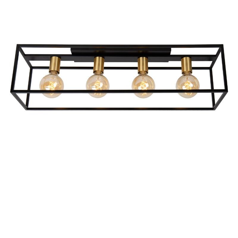 Gouden plafondlamp modern, Ruben