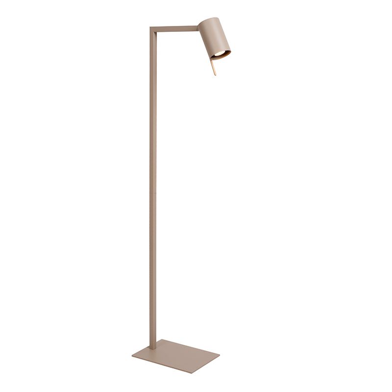 Taupe bureaulamp modern, Lesley, met schakelaar