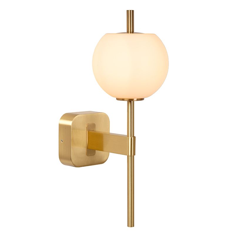 Gouden badkamer wandlamp retro, Elda, IP44 Gouden badkamer wandlamp retro, Elda, IP44