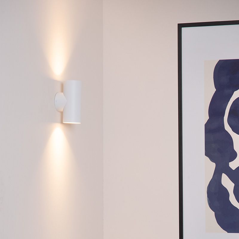 Witte up down wandlamp modern, Bondi