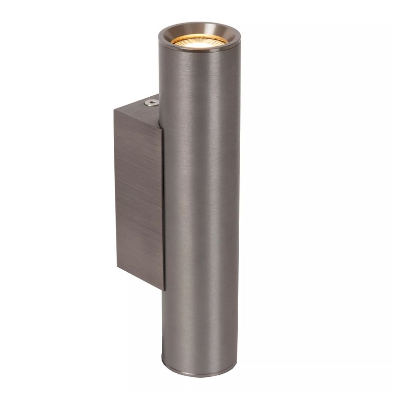 Grijze up down wandlamp modern, Dupla