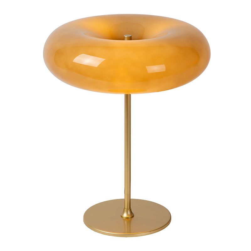 Taupe tafellamp retro, Sentino, met schakelaar Taupe tafellamp retro, Sentino, met schakelaar