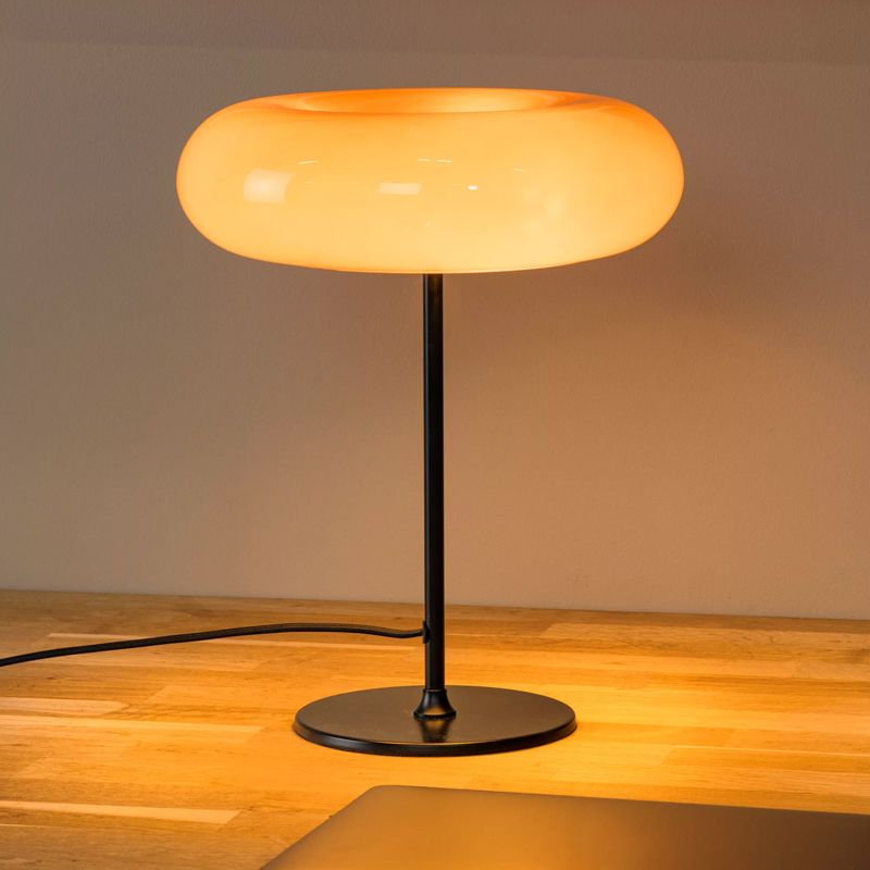 Oranje tafellamp retro, Sentino, met schakelaar