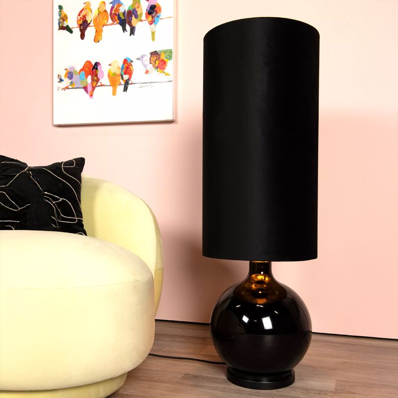 Zwarte vloerlamp retro, Esterad, met schakelaar