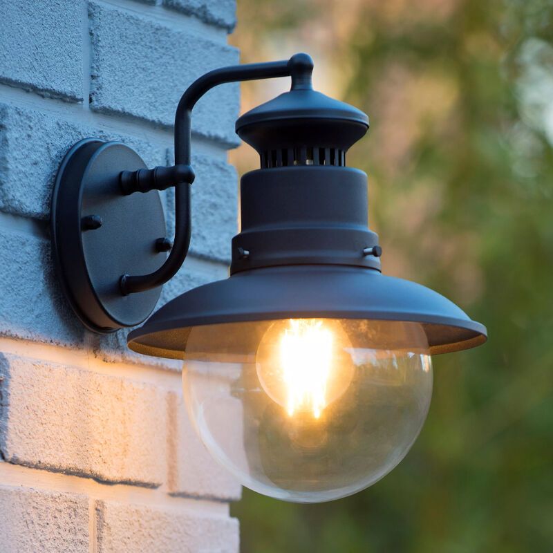 Moderne buitenlamp Figo - lantaarn zwart Moderne buitenlamp Figo - lantaarn zwart