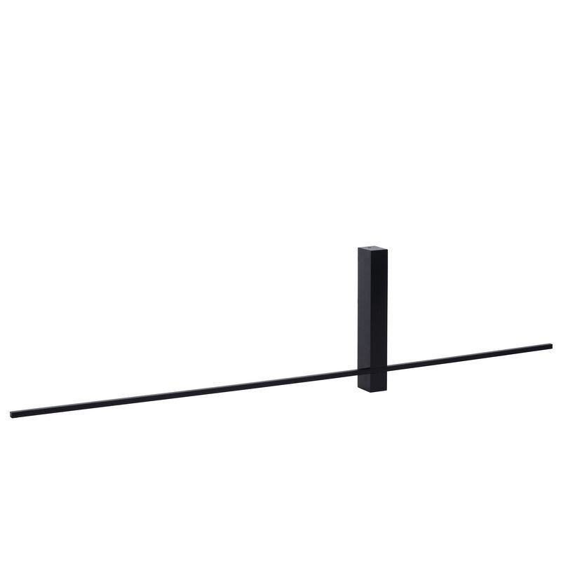 Zwarte wandlamp Segin, aluminium Zwarte wandlamp Segin, aluminium
