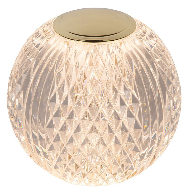 Transparante tafellamp modern, Cintra, 2W, 2700K LED, 3-staps dimbaar Transparante tafellamp modern, Cintra, 2W, 2700K LED, 3-staps dimbaar