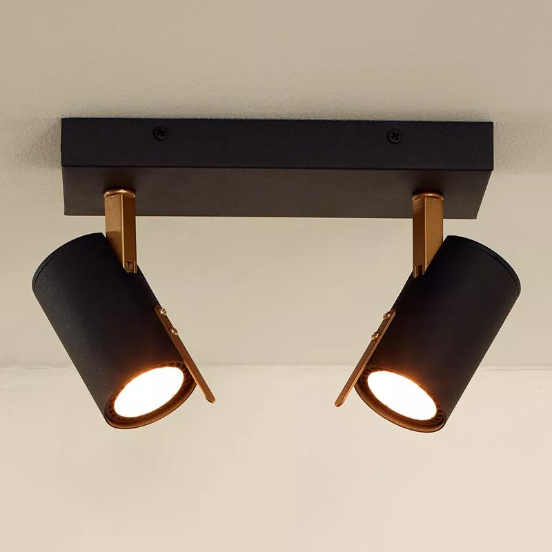 Zwarte plafondspot Grony, metaal