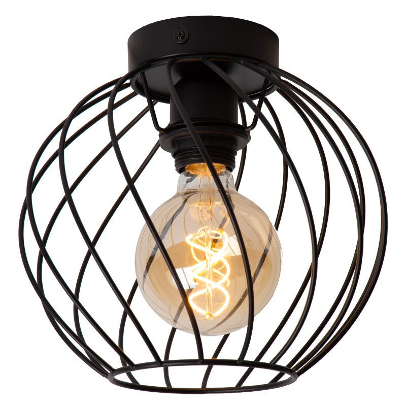 Zwarte plafondlamp klassiek, Danza Zwarte plafondlamp klassiek, Danza