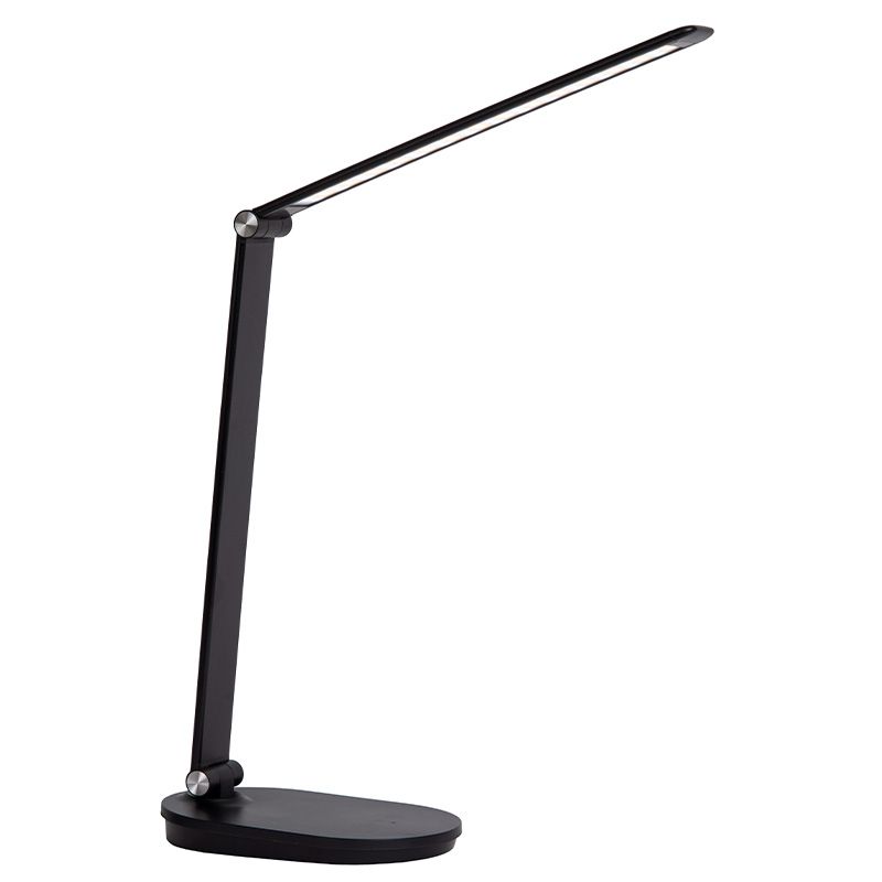 Zwarte bureaulamp modern, Aldwin, 8W, warm tot koud wit verstelbare LED, met touchdimmer