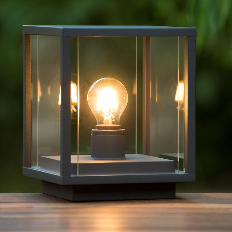 Staande buitenlamp Claire, glas