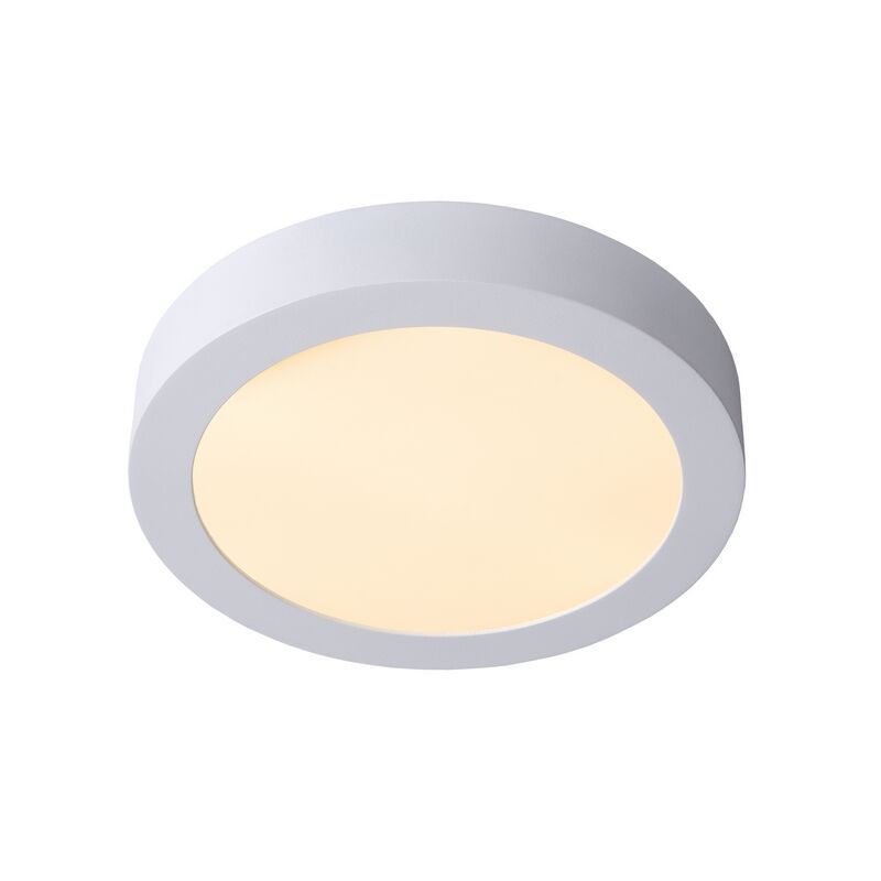 Witte plafonniere Brice, aluminium, 15w geintegreerd warm wit LED