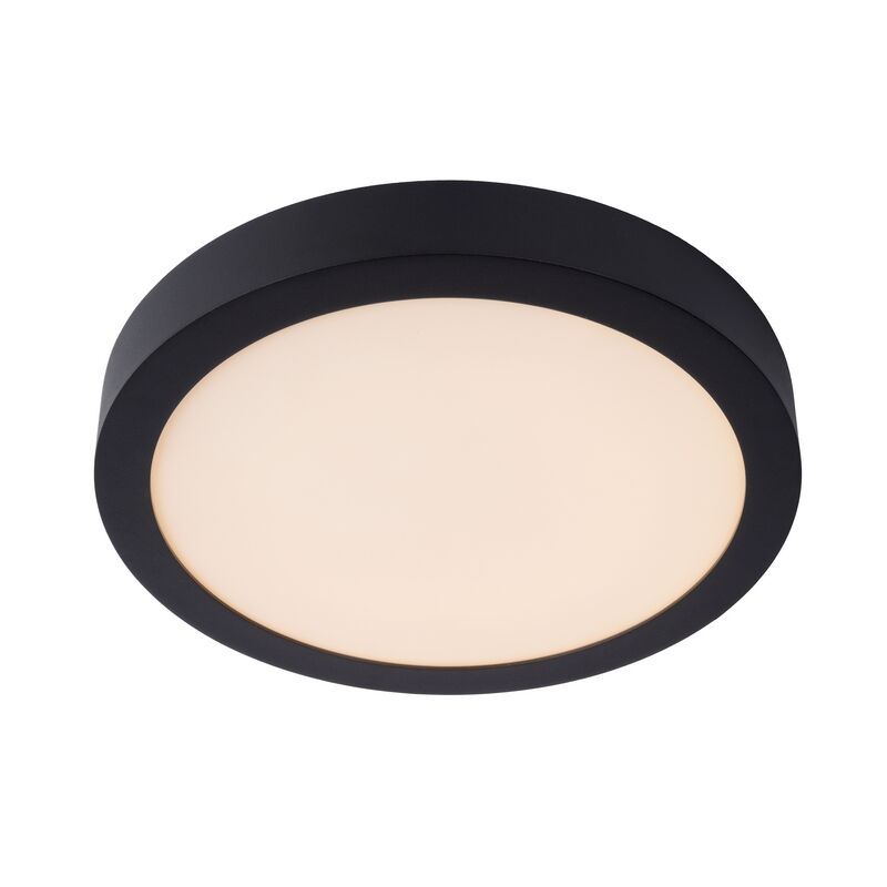 Zwarte plafonniere Brice, aluminium, 30w geintegreerd warm wit LED