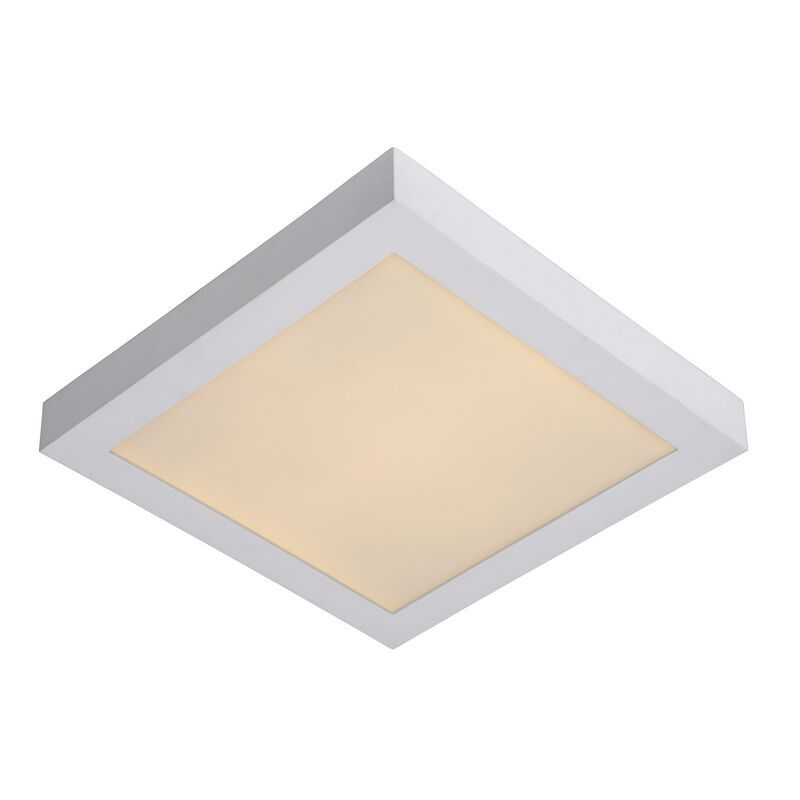Witte plafonnière modern, Brice, 30W, 3000K LED, IP44