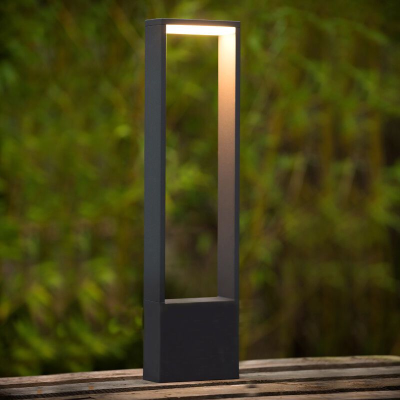 Antraciete buitenlamp Goa, aluminium, 6,5w warm wit licht Antraciete buitenlamp Goa, aluminium, 6,5w warm wit licht