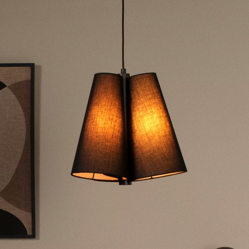 Zwarte hanglamp stof, Gregory Zwarte hanglamp stof, Gregory