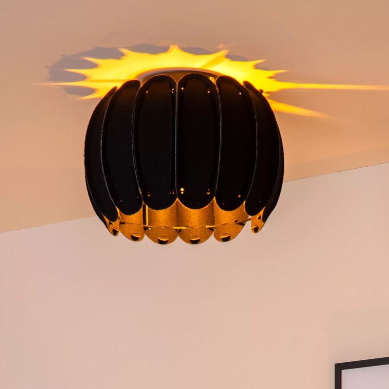 Zwarte plafonnière modern, Spencer Zwarte plafonnière modern, Spencer