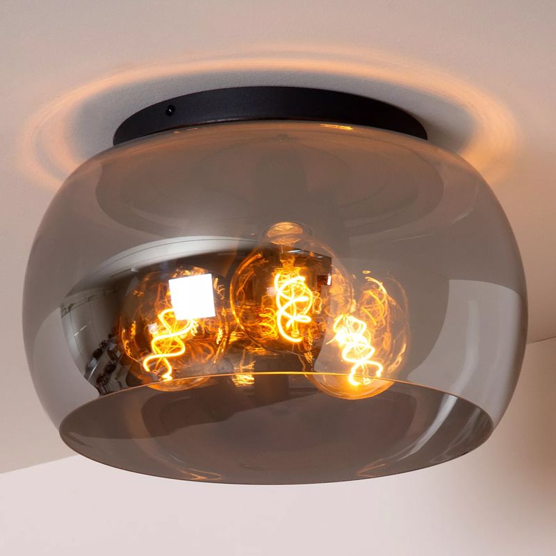 Grijze plafonnière modern, Olivia