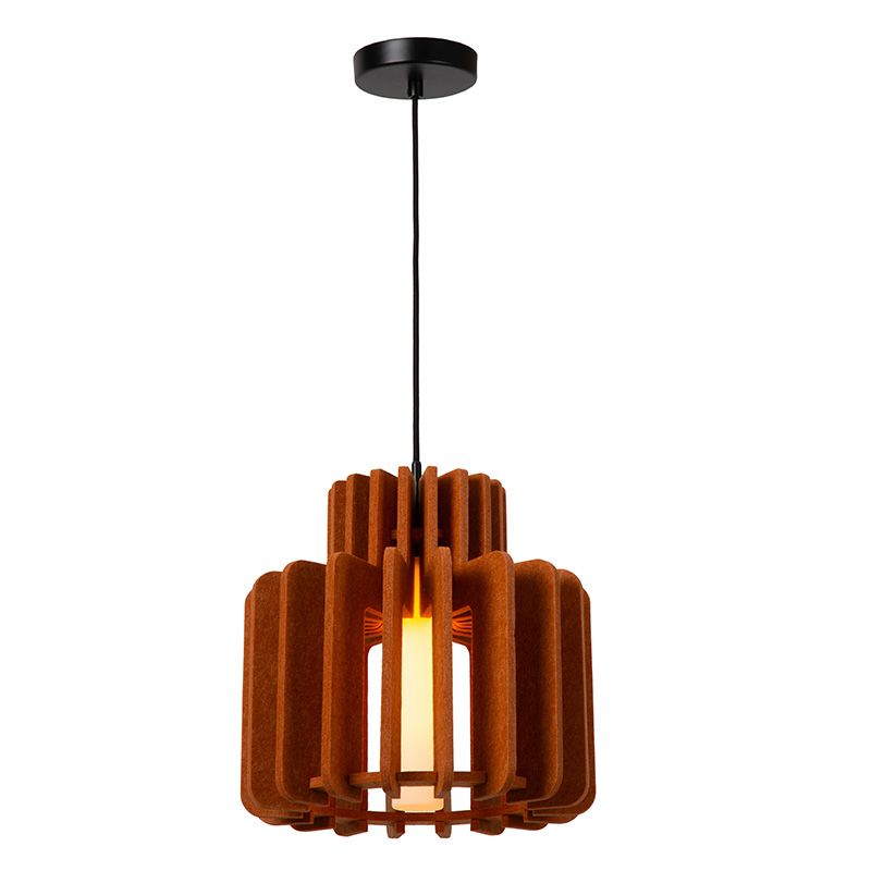 Bruine hanglamp modern, Rollo Bruine hanglamp modern, Rollo