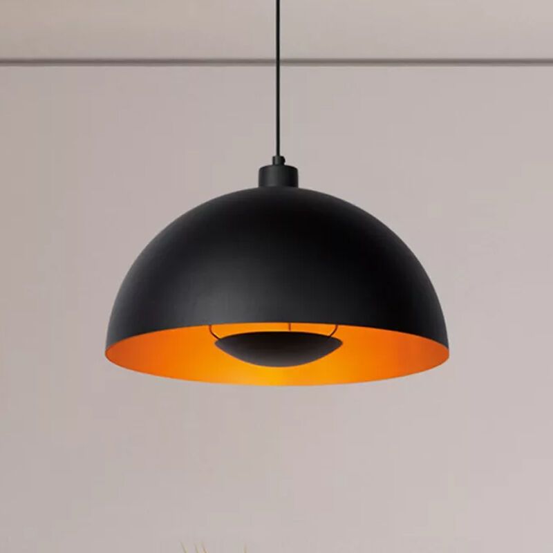 Zwarte moderne hanglamp, Siemon, metaal Zwarte moderne hanglamp, Siemon, metaal