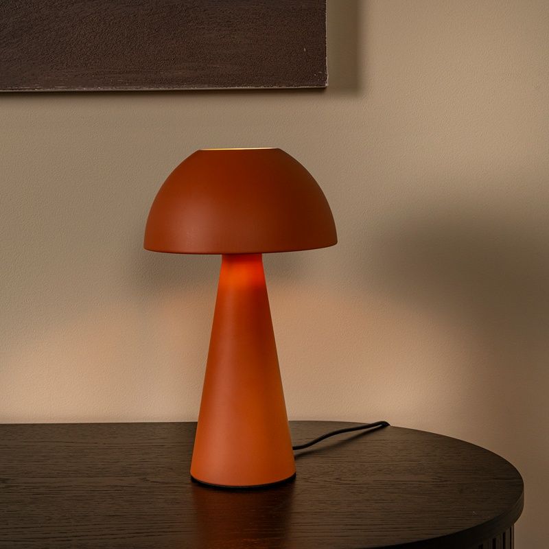 Oranje tafellamp retro, Jorgo, met schakelaar