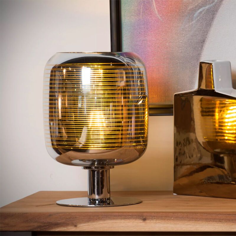 Moderne tafellamp Eryn, Chroom en Goud