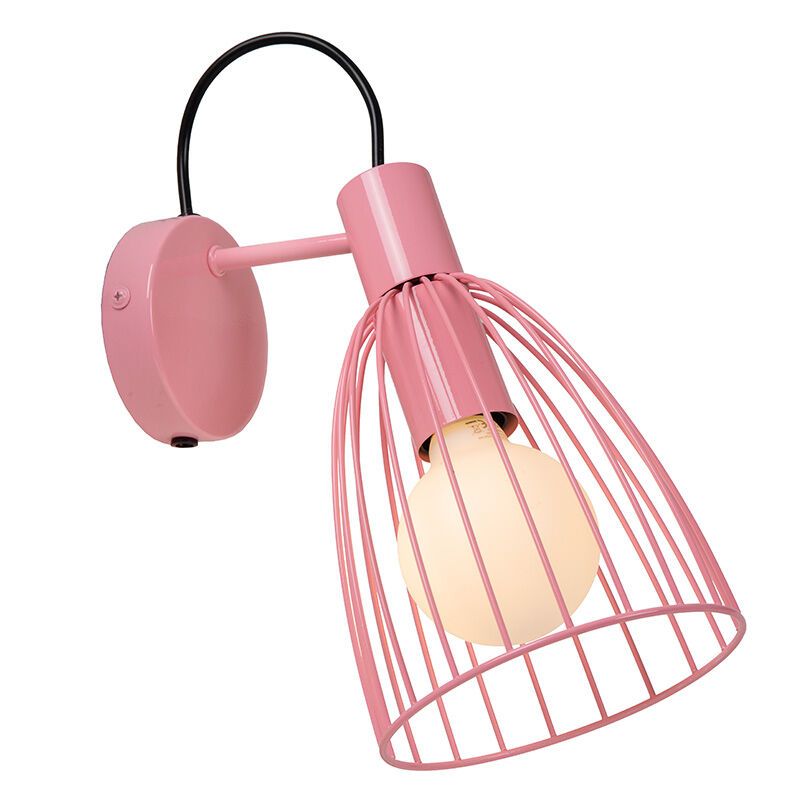 Beige kinderkamer wandlamp stof, Macarons Beige kinderkamer wandlamp stof, Macarons