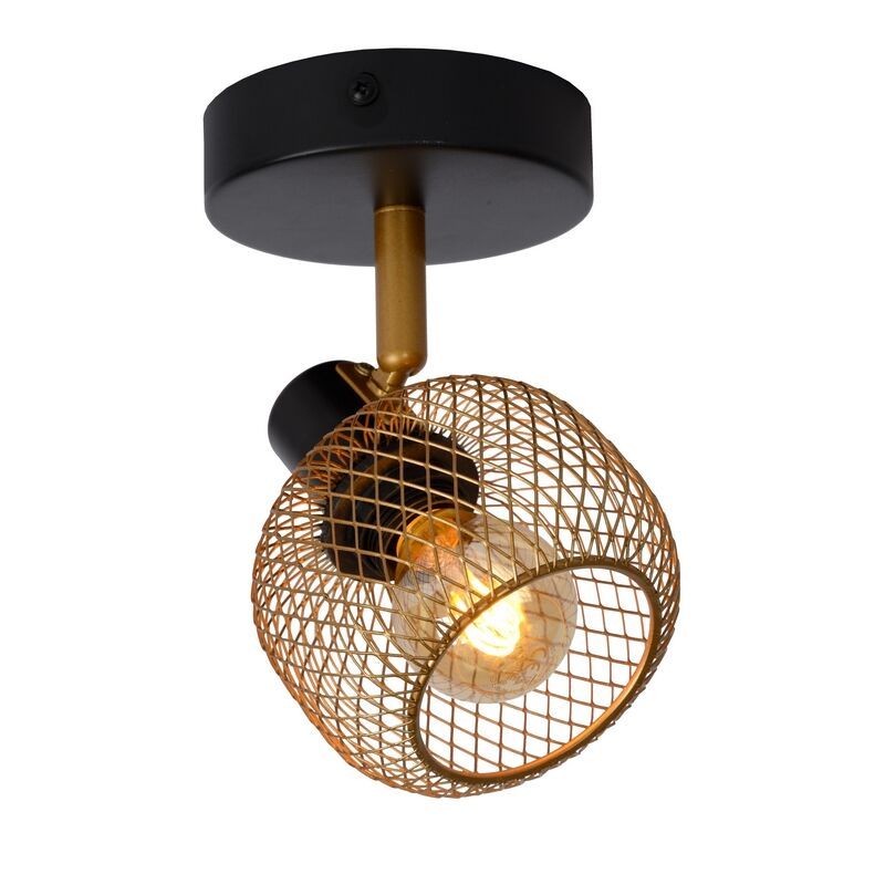 Gouden wandspot Maren, metaal