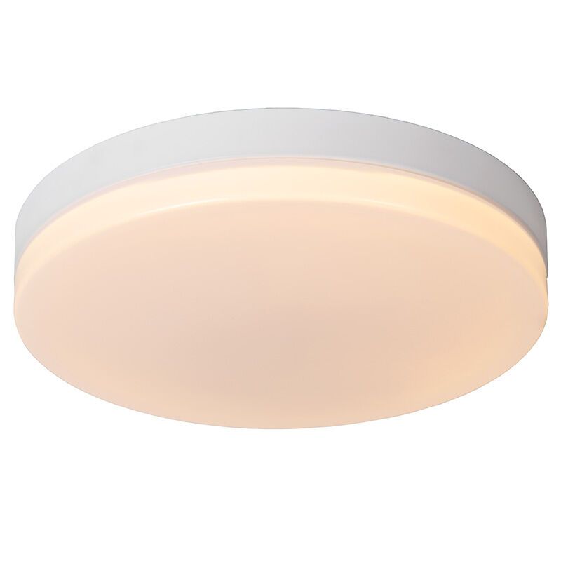 Witte badkamer plafondlamp kunststof, Biskit, 36W, 2700K LED, IP44 Witte badkamer plafondlamp kunststof, Biskit, 36W, 2700K LED, IP44