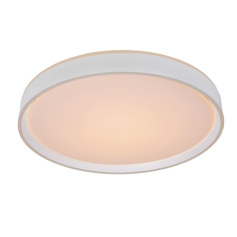 Zwarte plafonniere Nuria, acryl, 36w warm wit licht