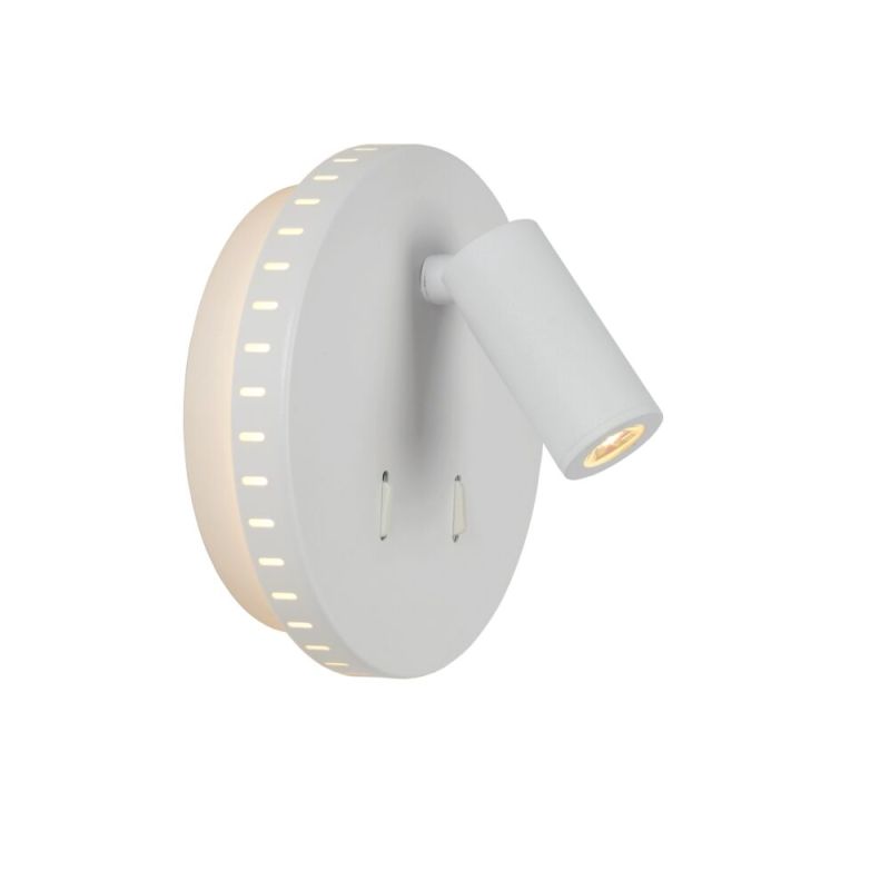 Witte wandlamp Bentjer, metaal