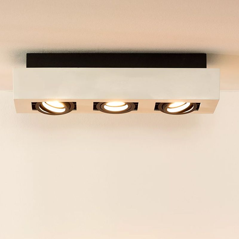 Witte dim to warm plafondspot Xirax, incl. 3x 5w GU10