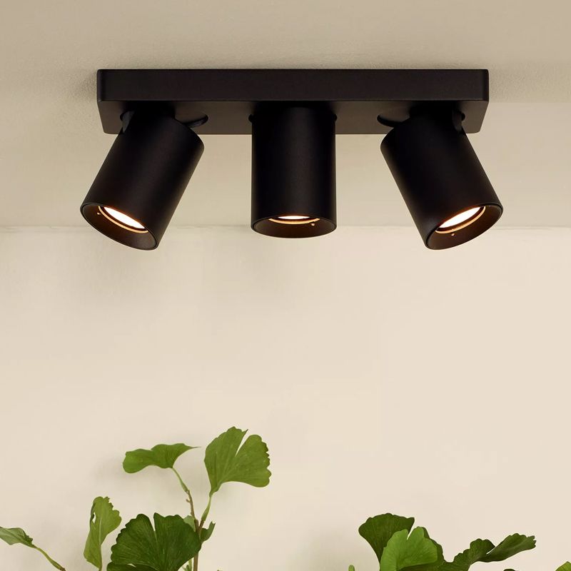 Zwarte plafondspot Nigel, aluminium