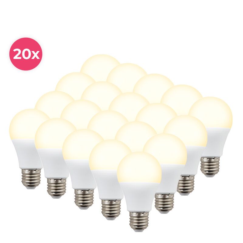 20-pack Cenor E27 A60 LED lamp warm wit, 8,5W