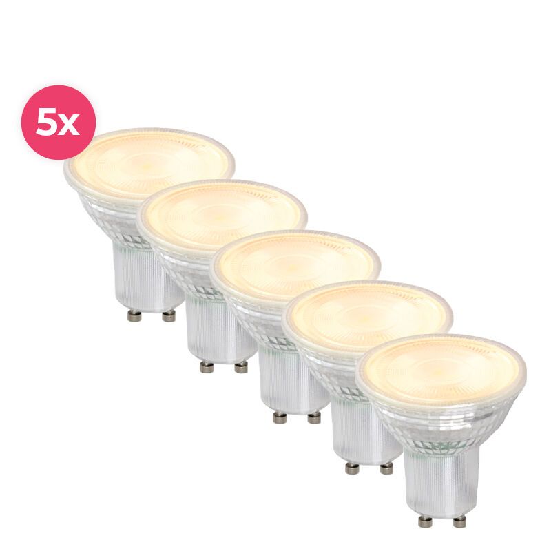 Transparante GU10 LED spot Antonie, 4 Watt, 2700K (Warm wit)