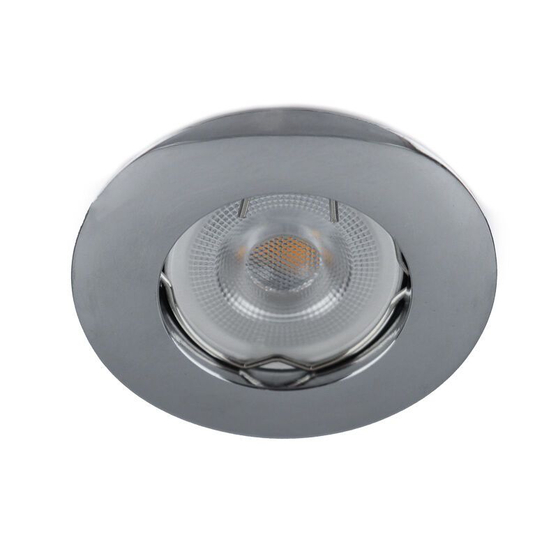 Chroom, kleine inbouwspot Rosi, rond