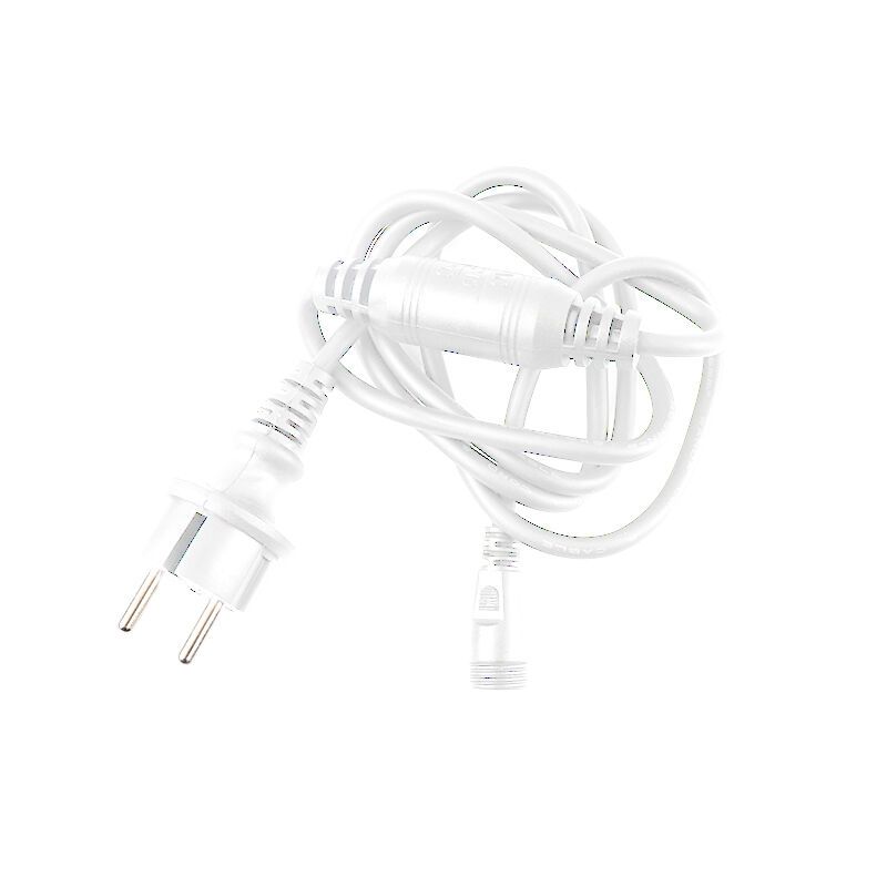 Wit aansluitsnoer, 5 ampere, maximaal 600 Watt