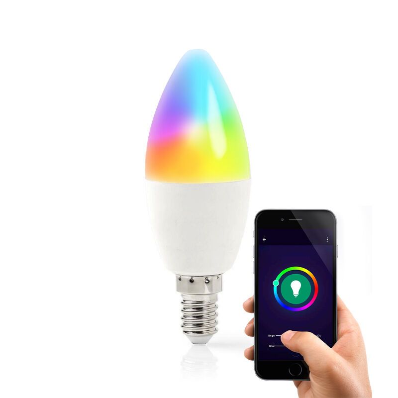 E14 Wifi Smart LED Lamp, alle kleuren en warm wit E14 Wifi Smart LED Lamp, alle kleuren en warm wit