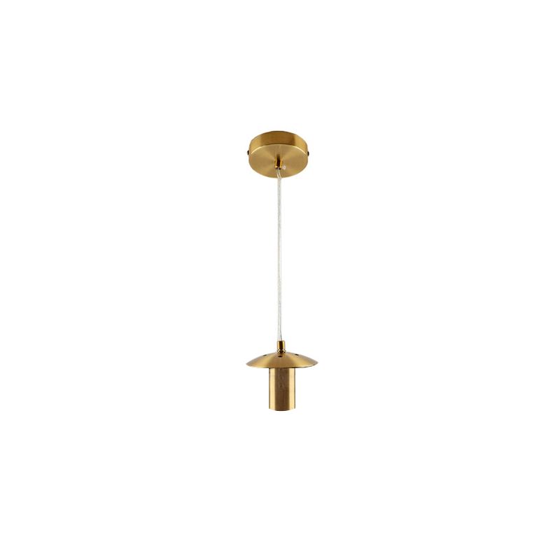 Metalen hanglamp zonder kap koper, Minne