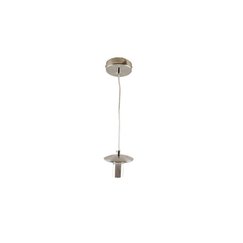 Metalen hanglamp zonder kap nikkel, Minne